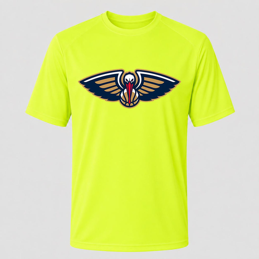 Men's New Orleans Pelicans Performance T-Shirt - Safety Green