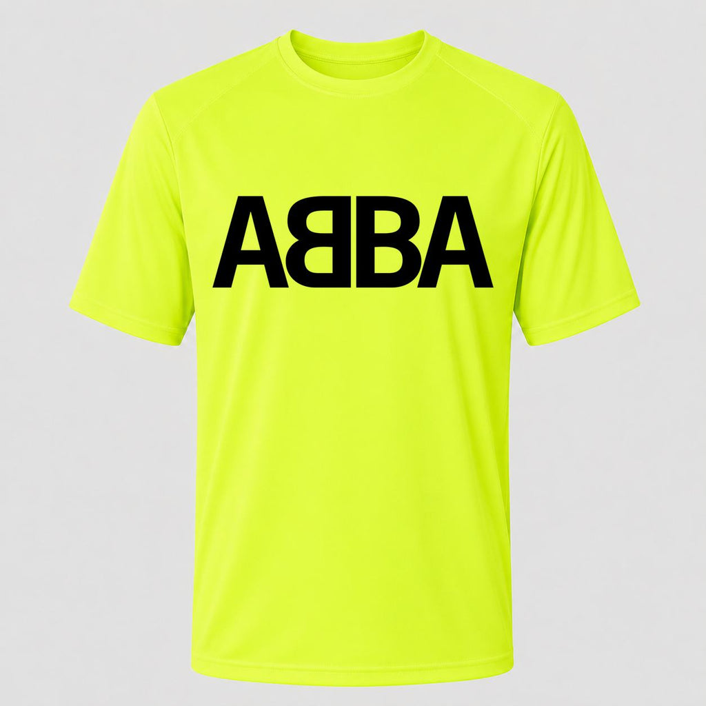 Men's ABBA Performance T-Shirt - Safety Green