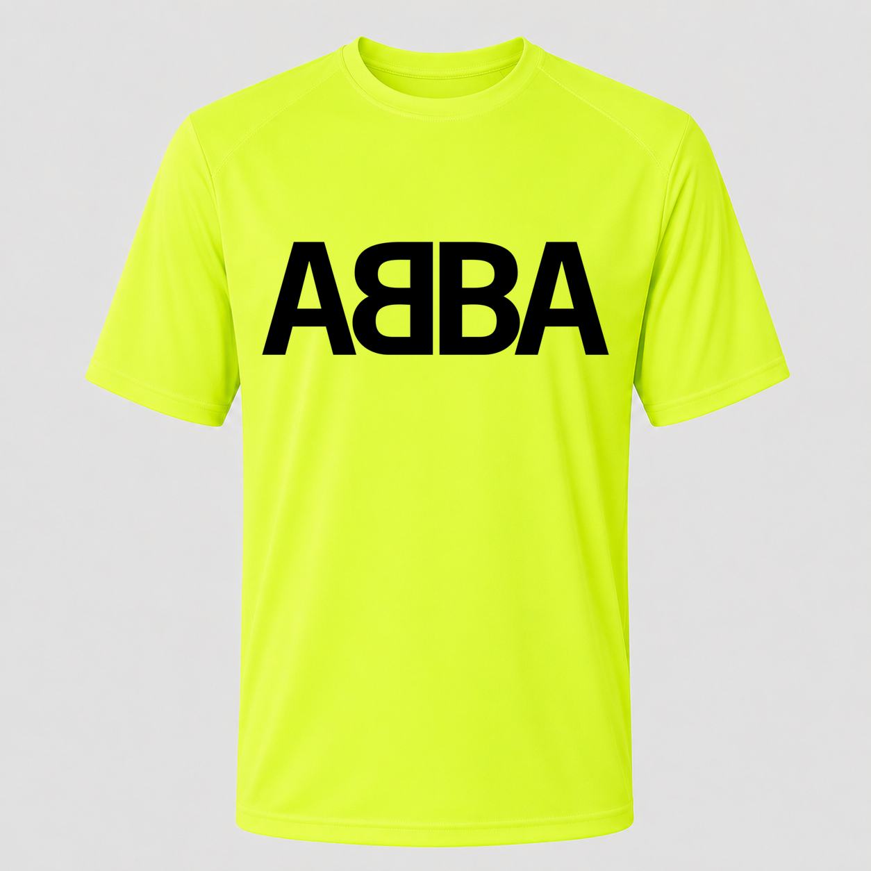 Men's ABBA Performance T-Shirt - Safety Green