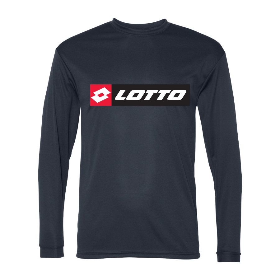 Men's Lotto Polyester Long Sleeve T-Shirt - Navy