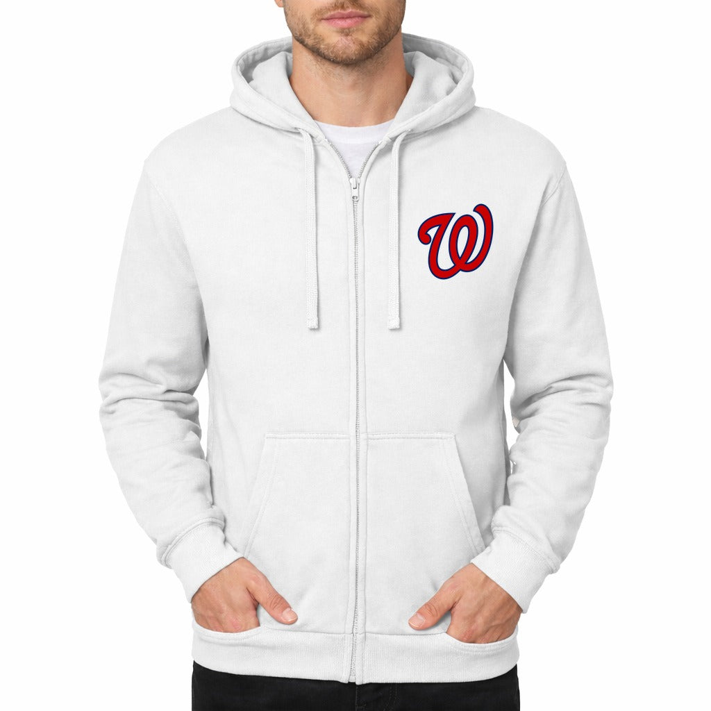 Men's Washington Nationals Zipper Hoodie - White