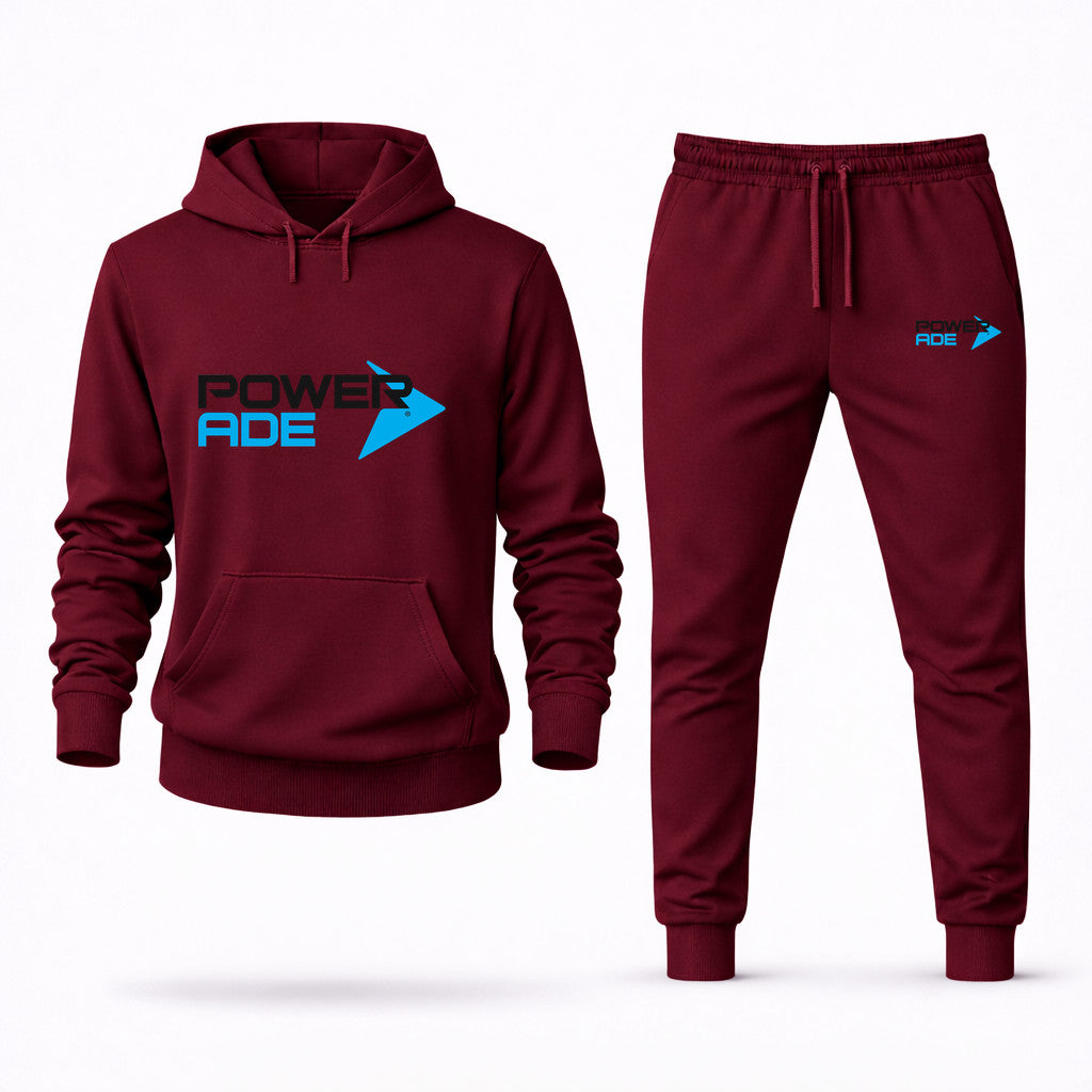 Powerade Hoodie and Joggers Set - Burgundy