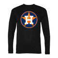Men's Houston Astros Polyester Long Sleeve T-Shirt - Black
