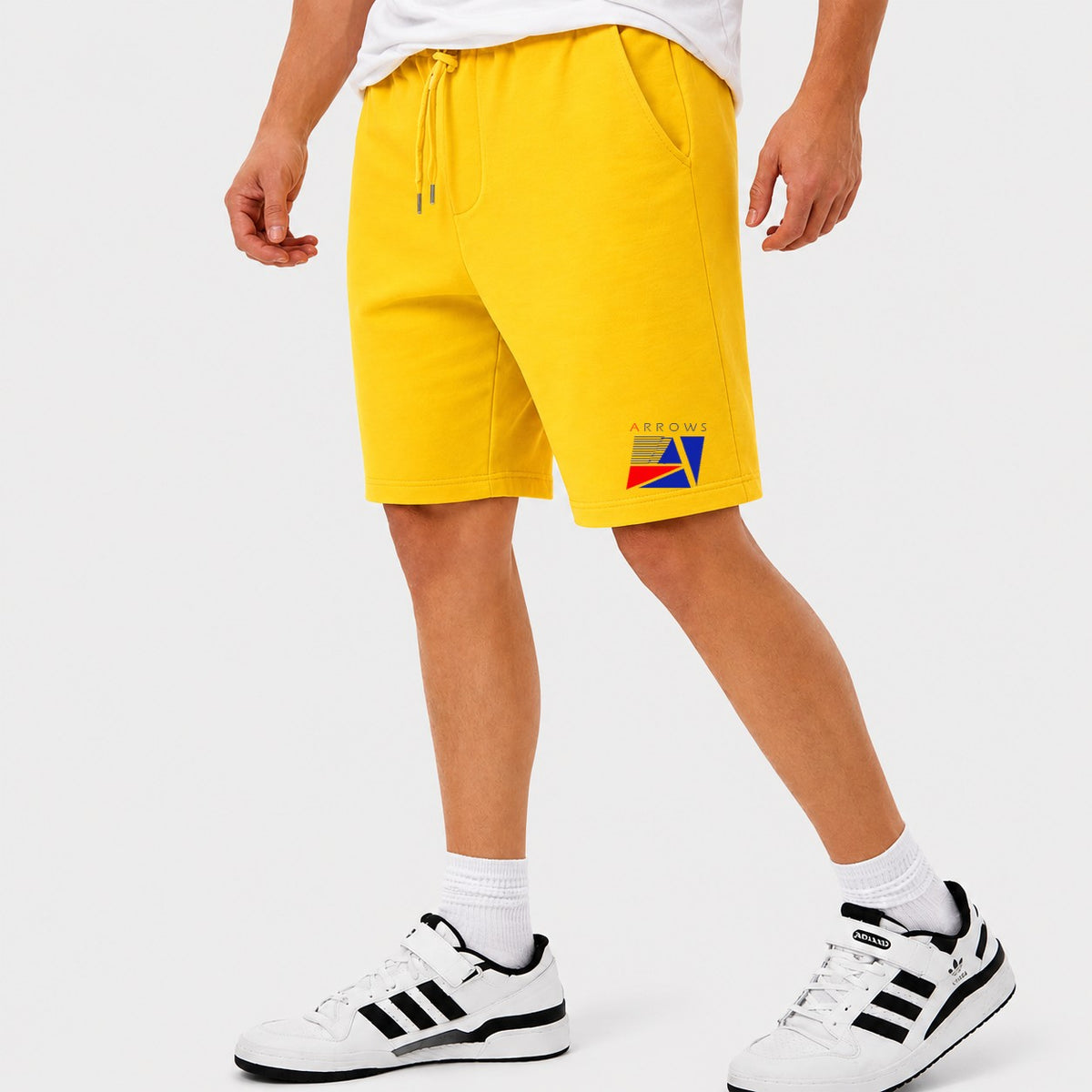 Men's Arrows F1 Team Cotton Shorts - Yellow