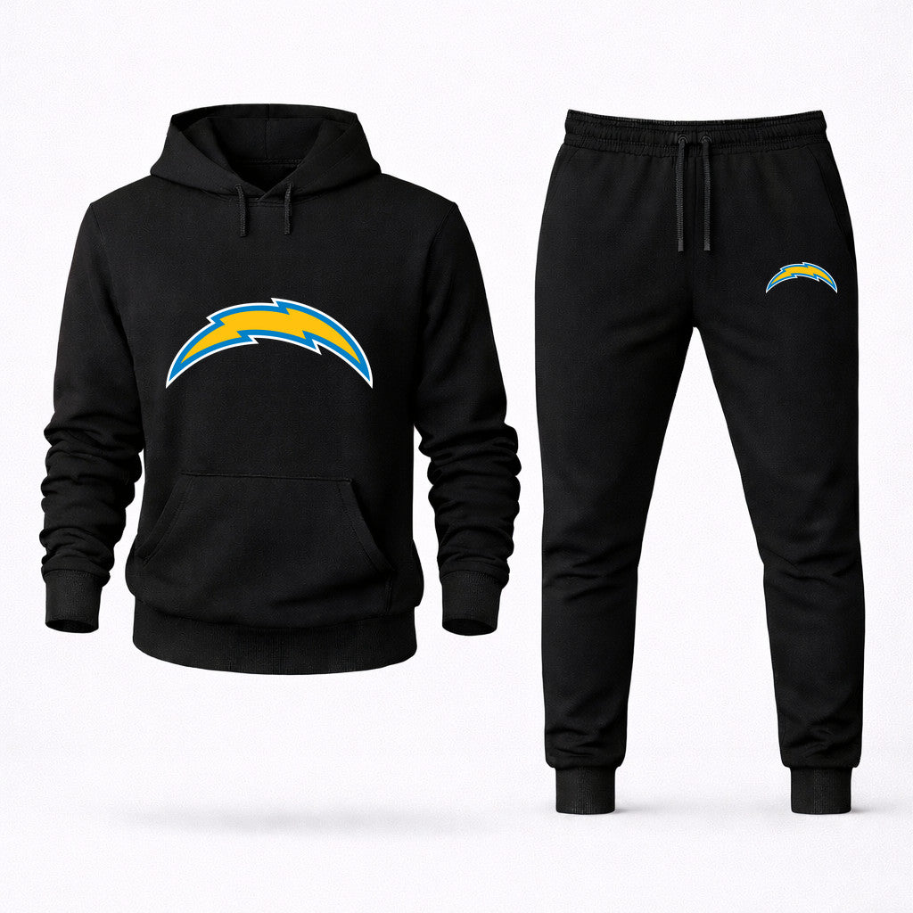 Los Angeles Chargers Hoodie and Joggers Set - Black