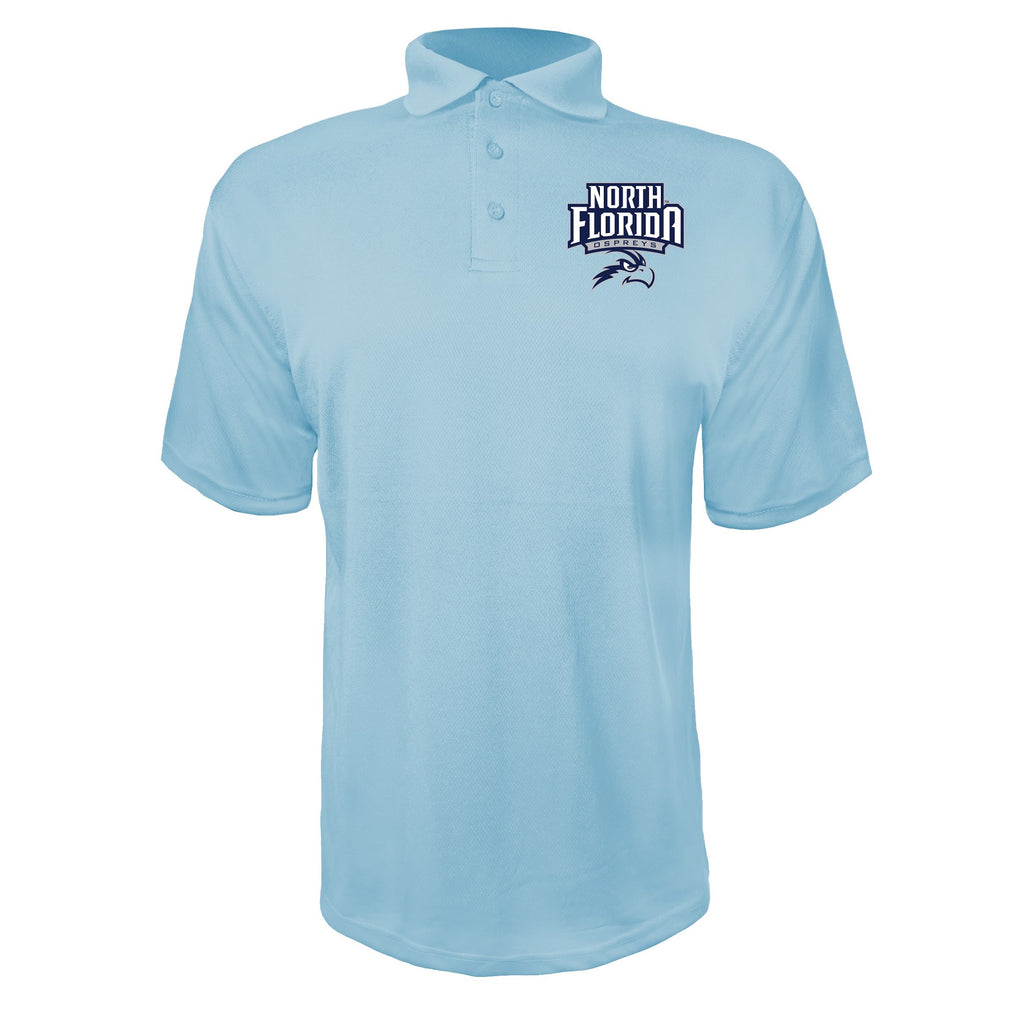 UNF Ospreys Sky Blue polyester polo