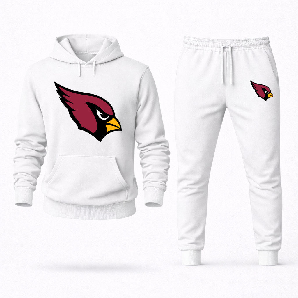 Arizona Cardinals Hoodie and Joggers Set - White