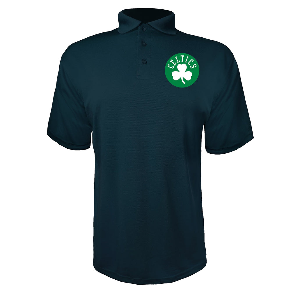 Boston Celtics Navy polyester polo