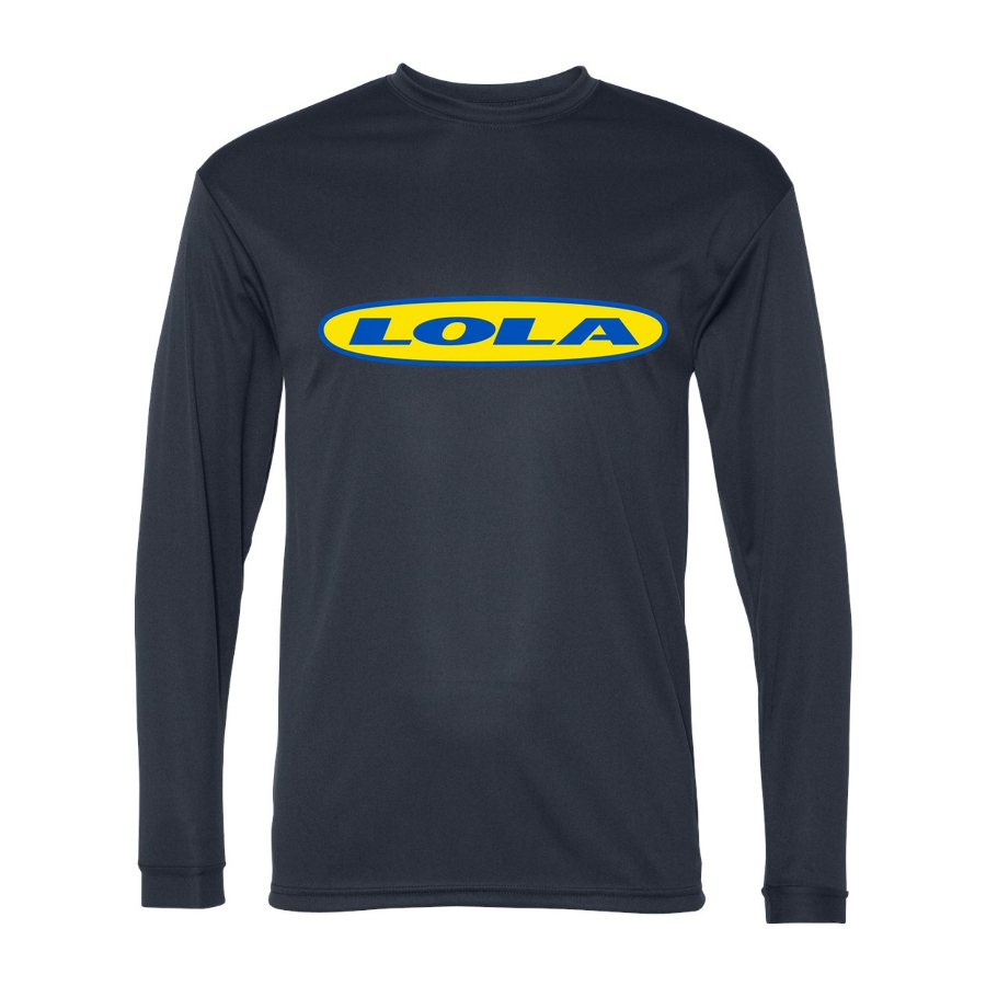 Men's Lola Polyester Long Sleeve T-Shirt - Navy