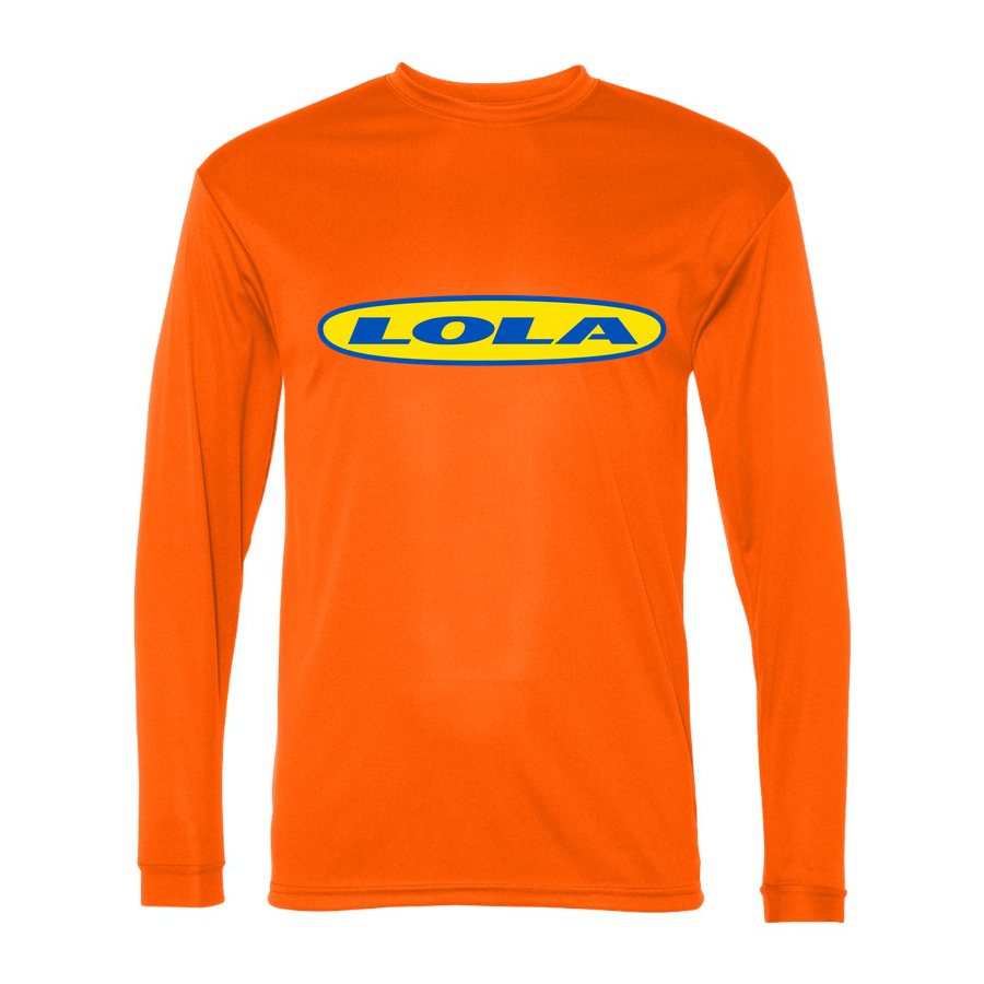 Men's Lola Polyester Long Sleeve T-Shirt - Safety Orange