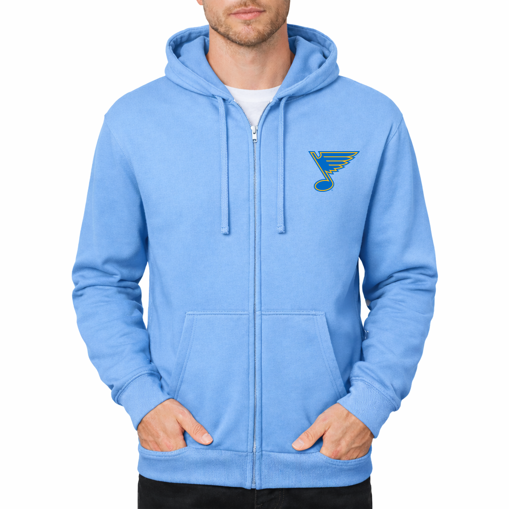 Men's St. Louis Blues Zipper Hoodie - Sky Blue