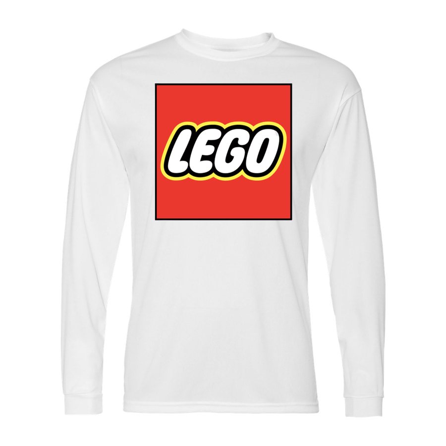 Men's LEGO Polyester Long Sleeve T-Shirt - White