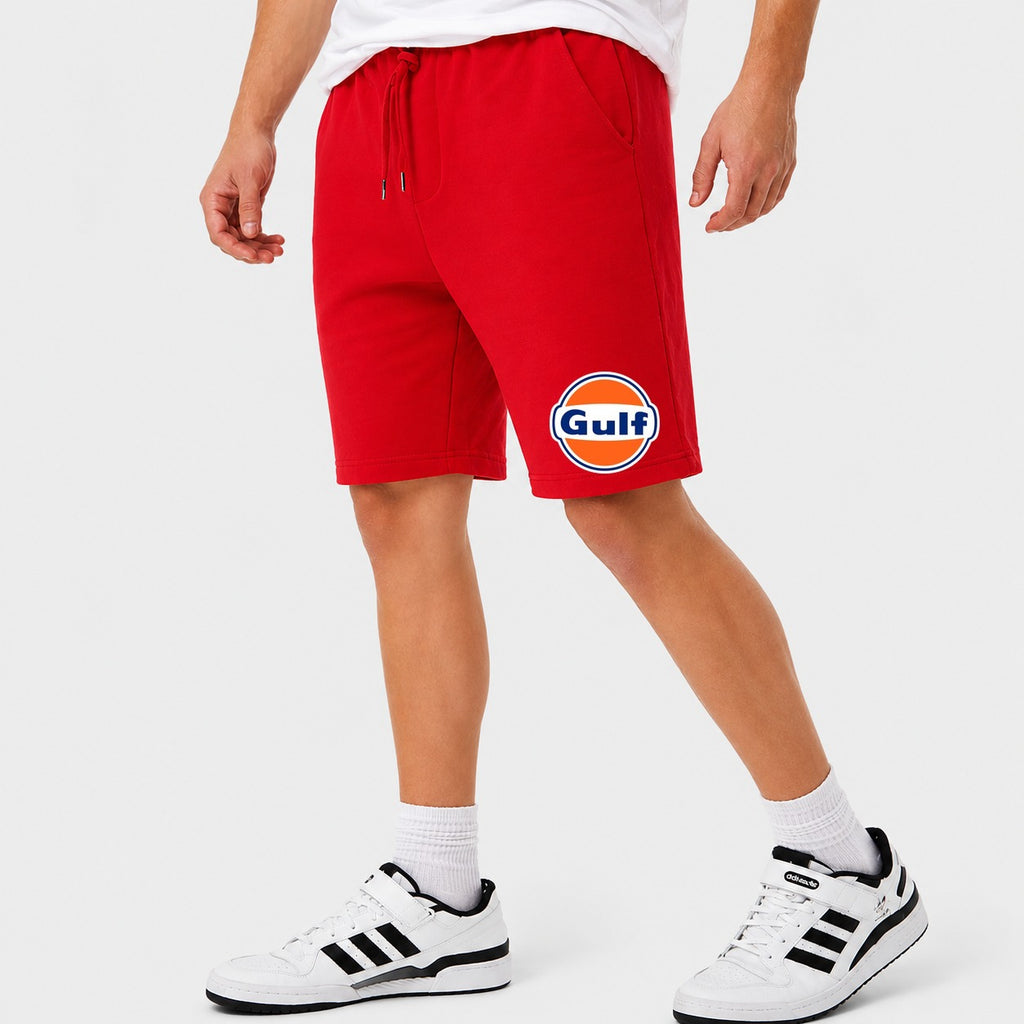 Men's Gulf Oil Cotton Shorts - Red