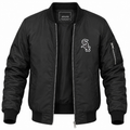 Men's Chicago White Sox Lightweight Bomber Jacket - Black