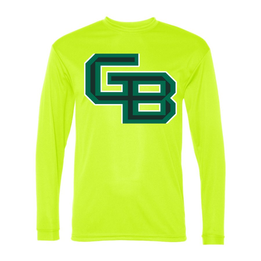 Men's Wisconsin Green Bay Phoenix Polyester Long Sleeve T-Shirt - Safety Yellow