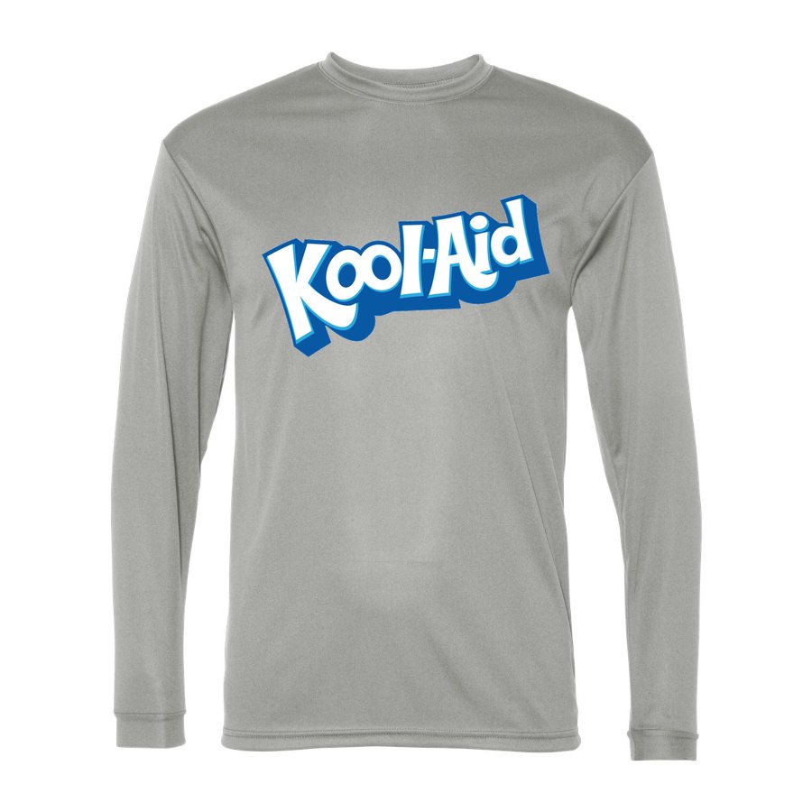 Men's Kool aid Polyester Long Sleeve T-Shirt - Silver