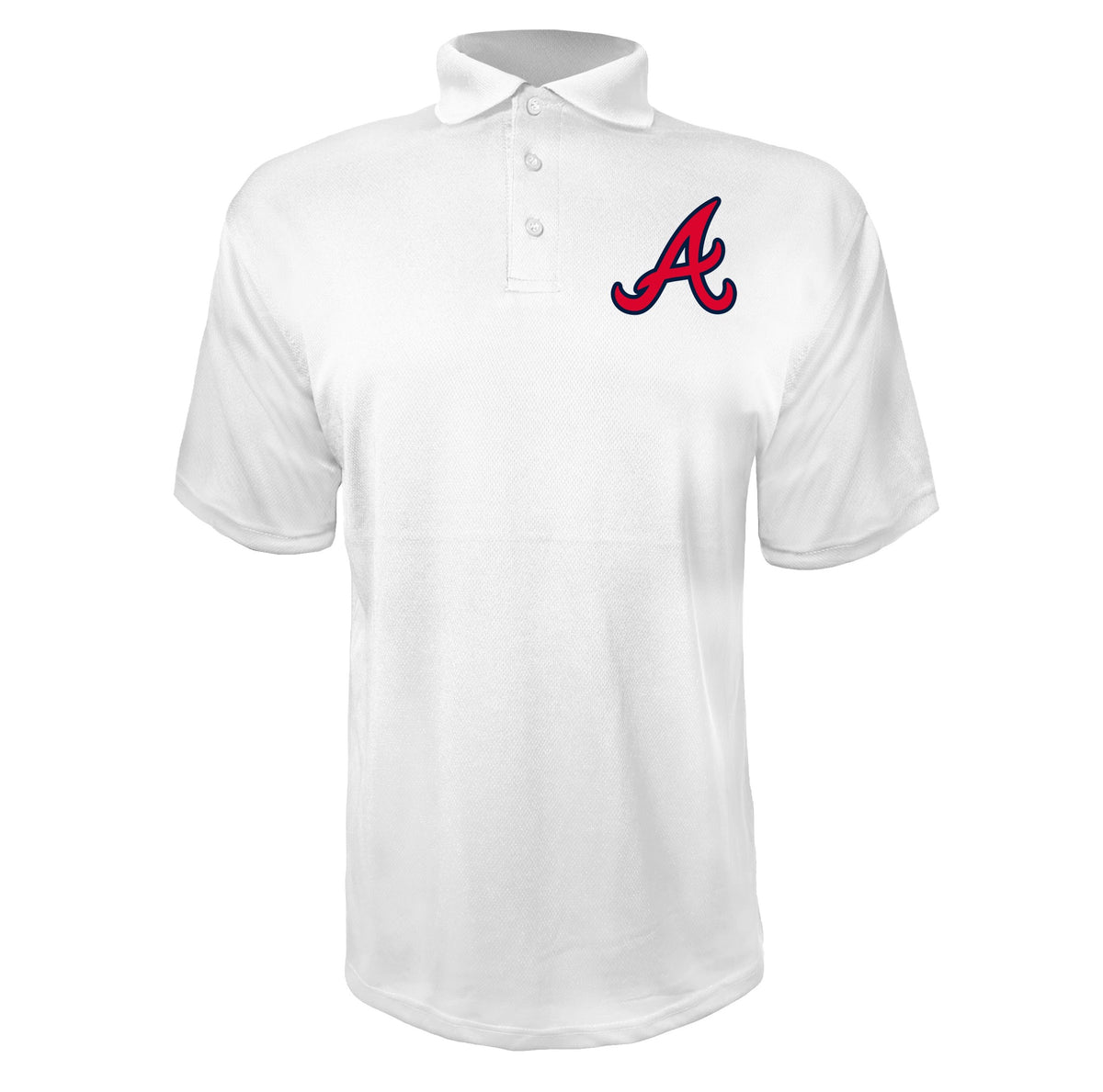 Atlanta Braves White polyester polo