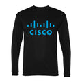 Men's Cisco Polyester Long Sleeve T-Shirt - Black