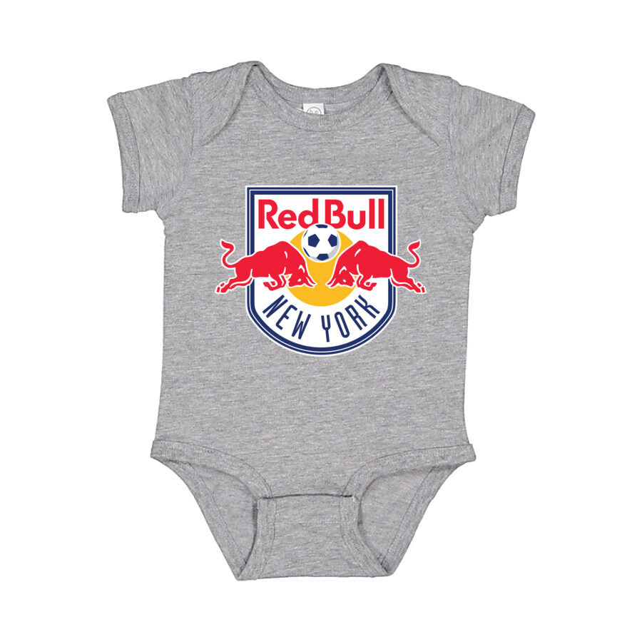 New York Red Bulls Baby Romper Onesie - Gray