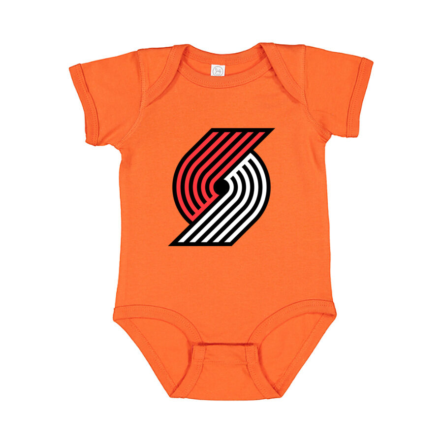 Portland Trail Blazers Baby Romper Onesie - Orange