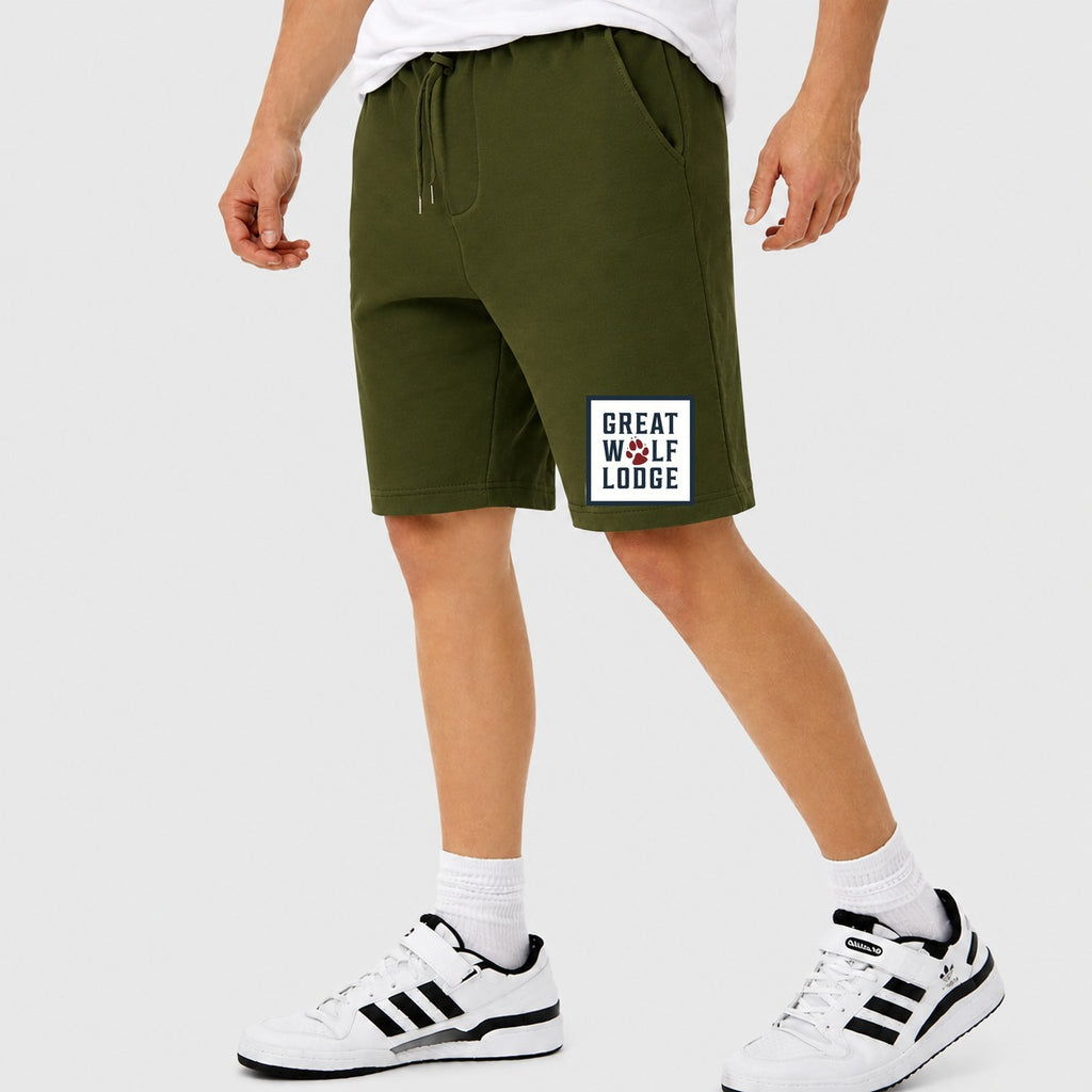 Men's Great Wolf Lodge Cotton Shorts - Army Green