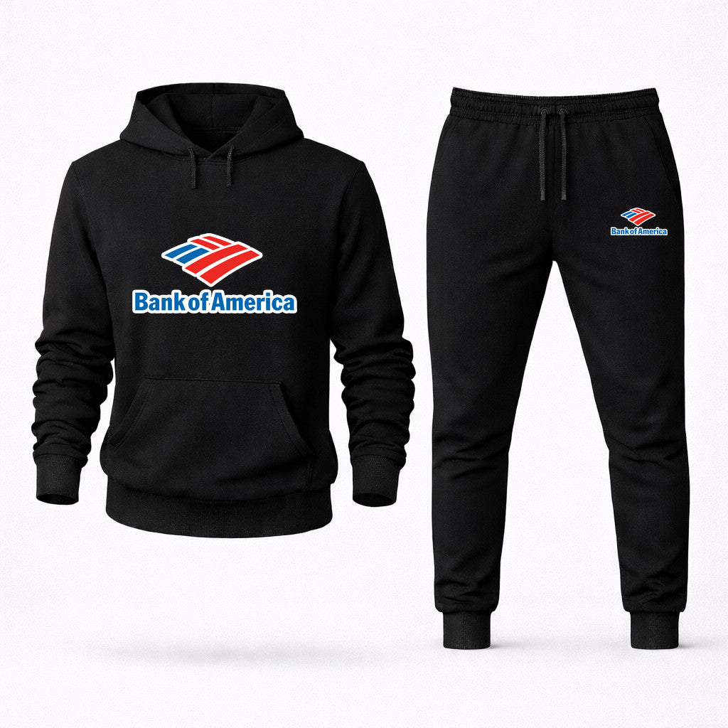 Bank of America Hoodie and Joggers Set - Black