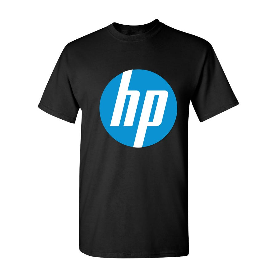 Men's hp logo Cotton T-Shirt - Black