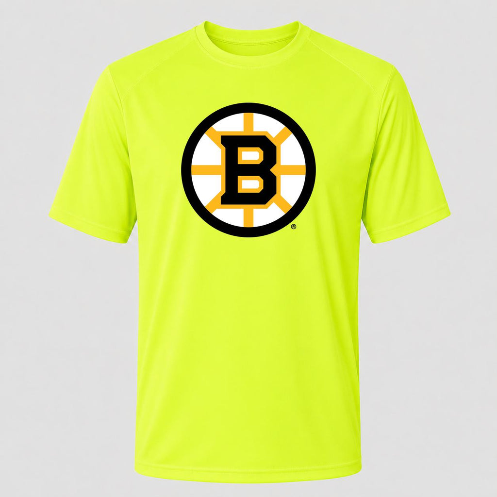 Men's Boston Bruins Performance T-Shirt - Safety Green
