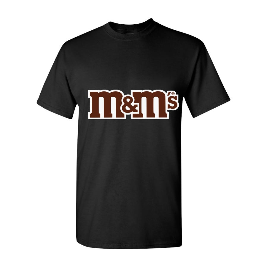 Men's MMs Logo food Cotton T-Shirt - Black