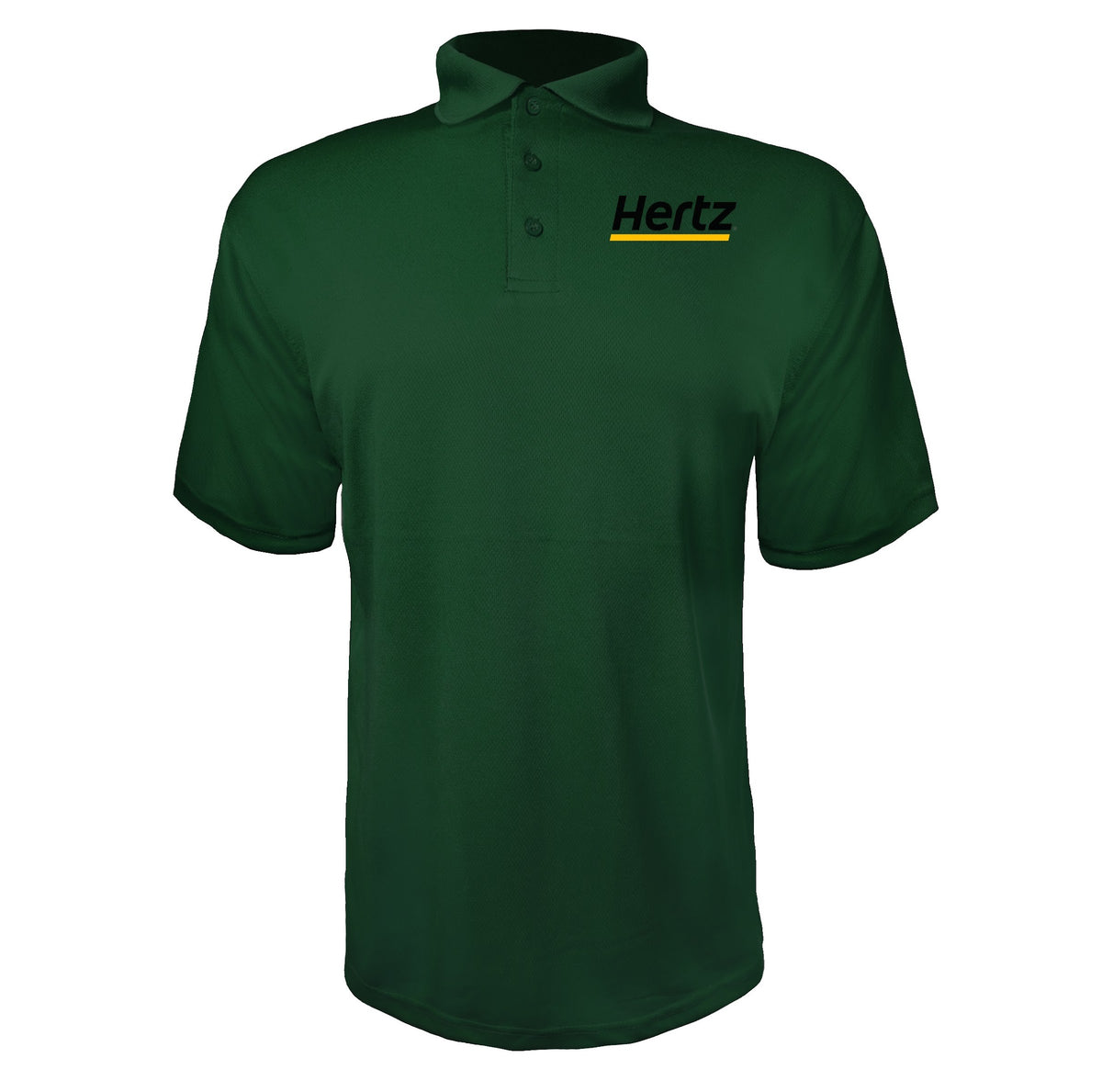 Hertz men's polyester polo in Green