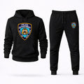 NYPD Hoodie and Joggers Set - Black