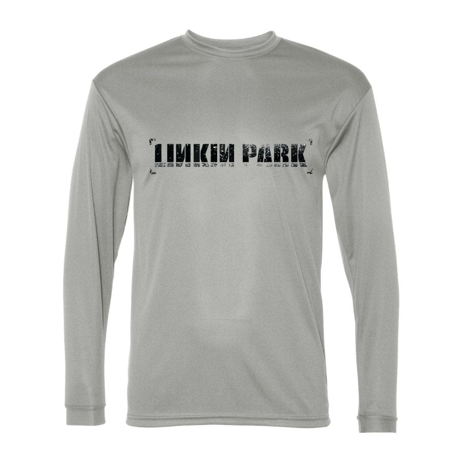 Men's Linkin Park Polyester Long Sleeve T-Shirt - Silver