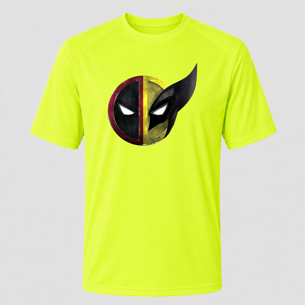 Men's Deadpool & Wolverine Performance T-Shirt - Safety Green