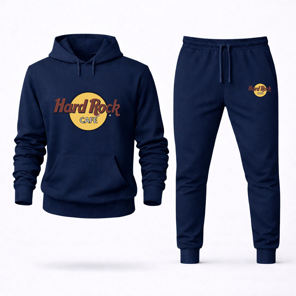 Hard Rock Cafe Hoodie and Joggers Set - Navy