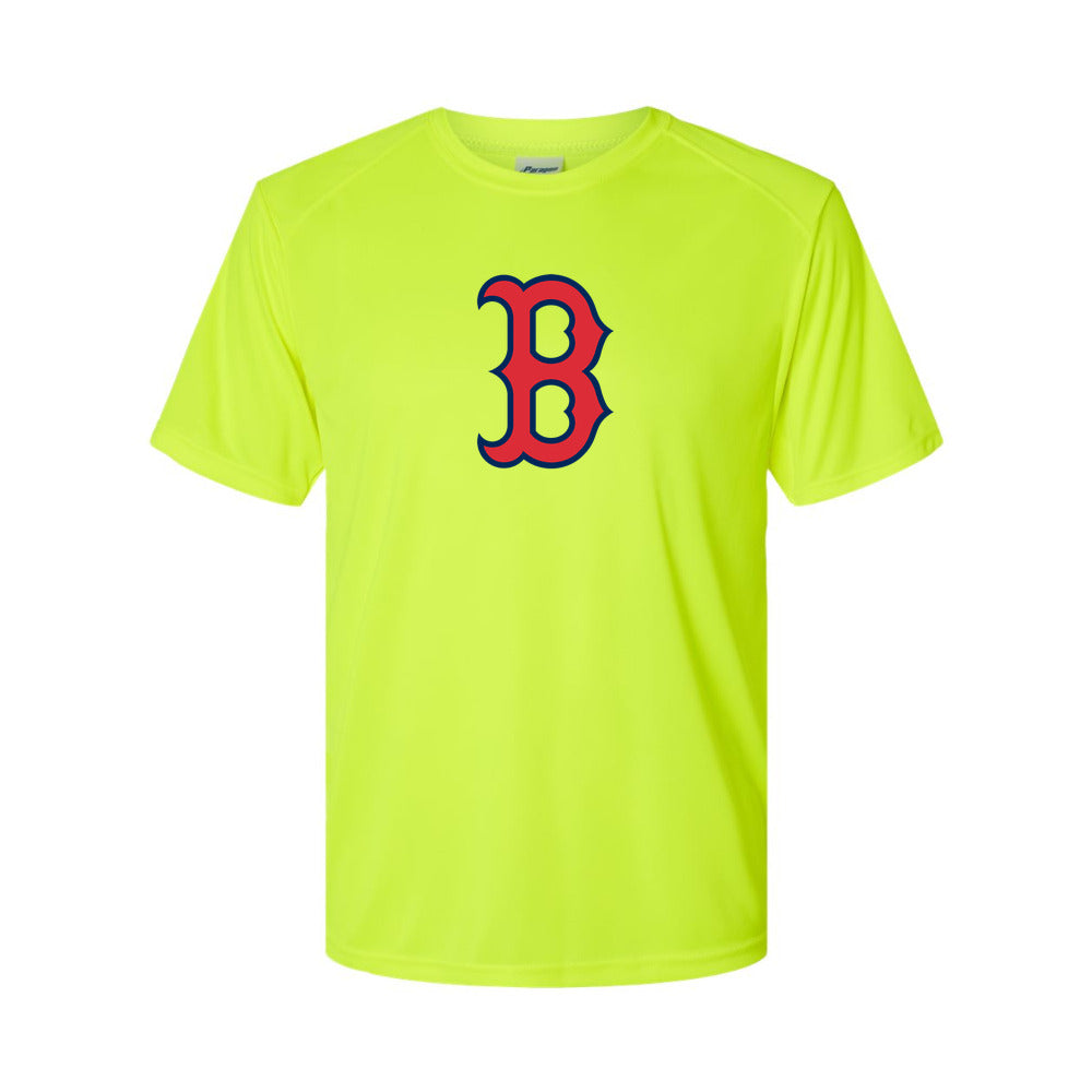Boston Red Sox Polyester T-Shirt - Safety Green