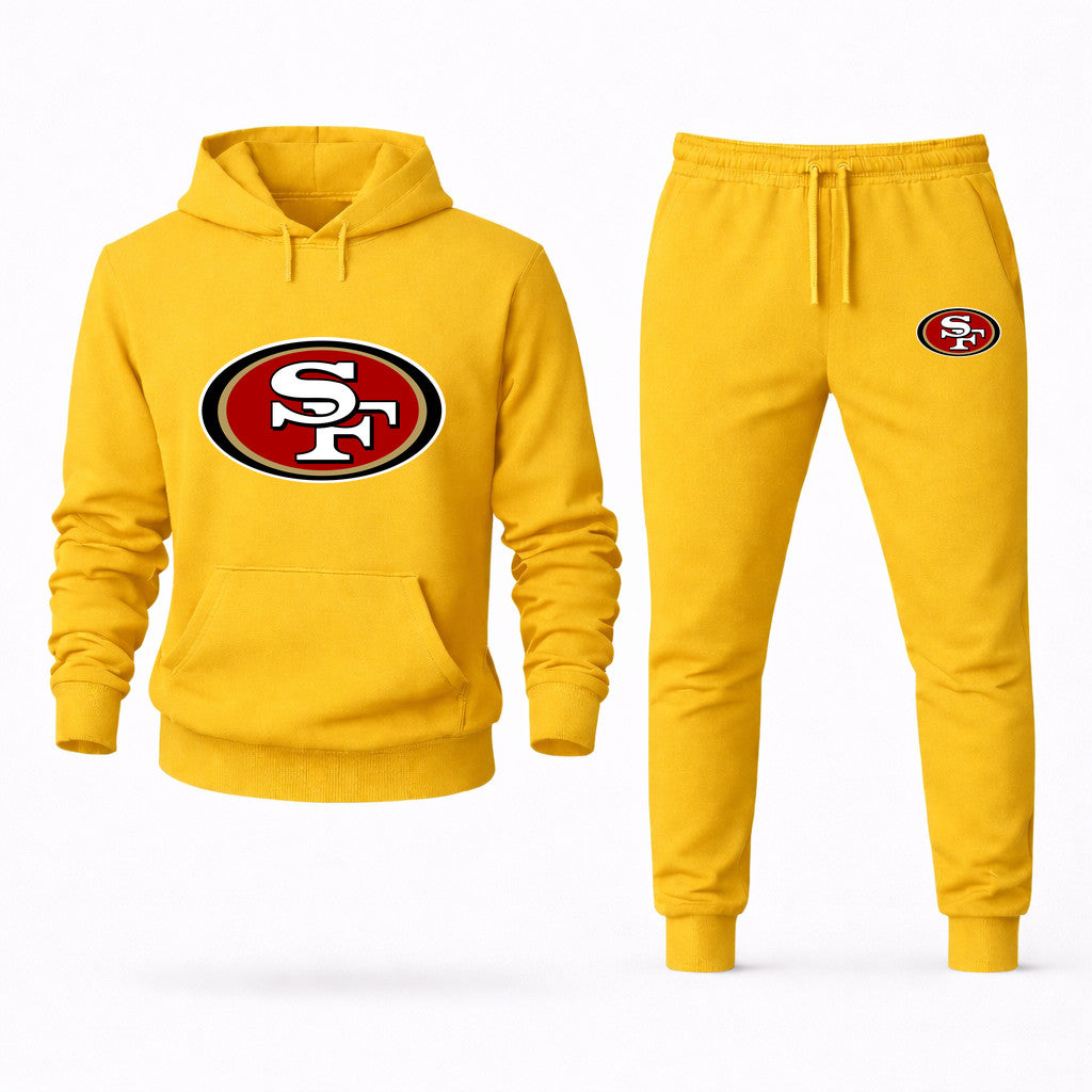 San Francisco 49ers Hoodie and Joggers Set - Yellow