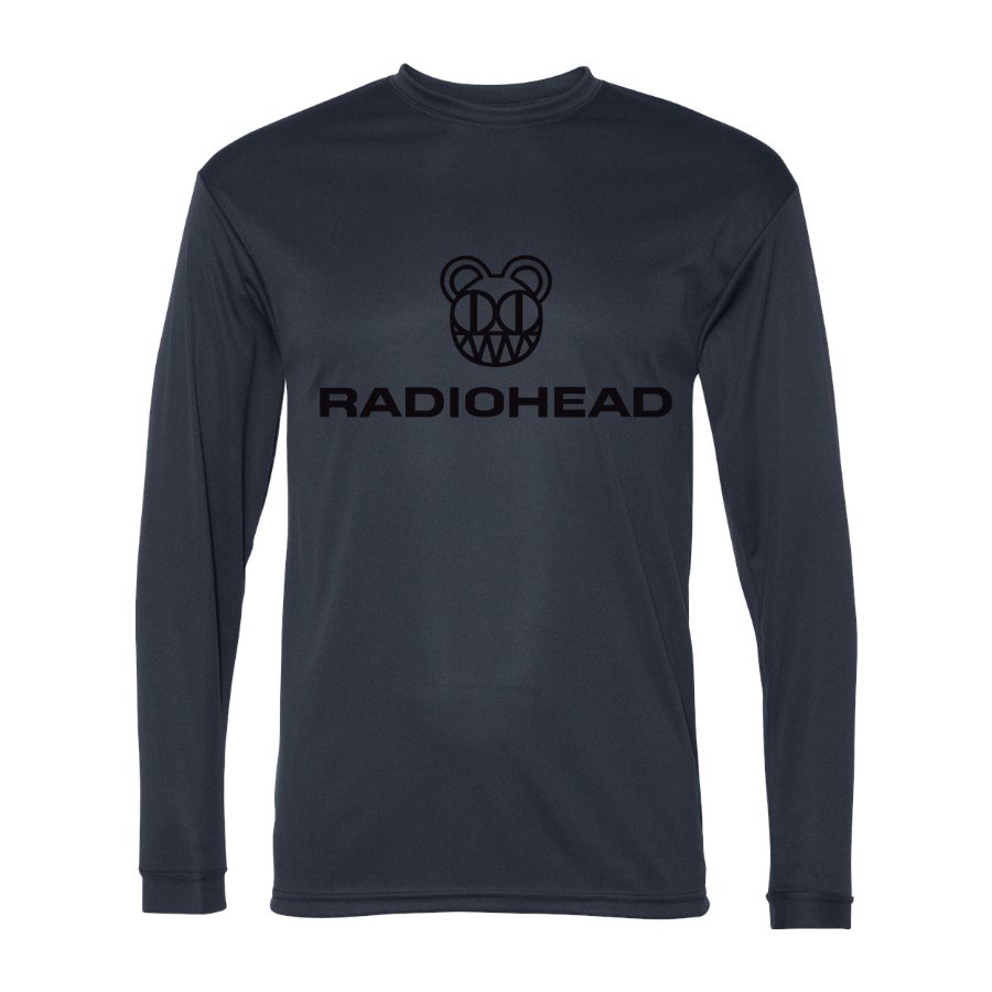 Men's Radiohead Polyester Long Sleeve T-Shirt - Navy