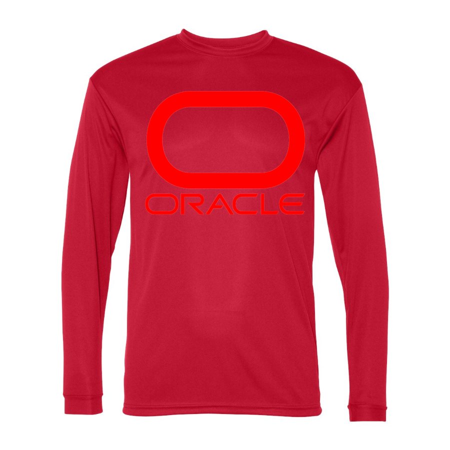 Men's Oracle Polyester Long Sleeve T-Shirt - Red