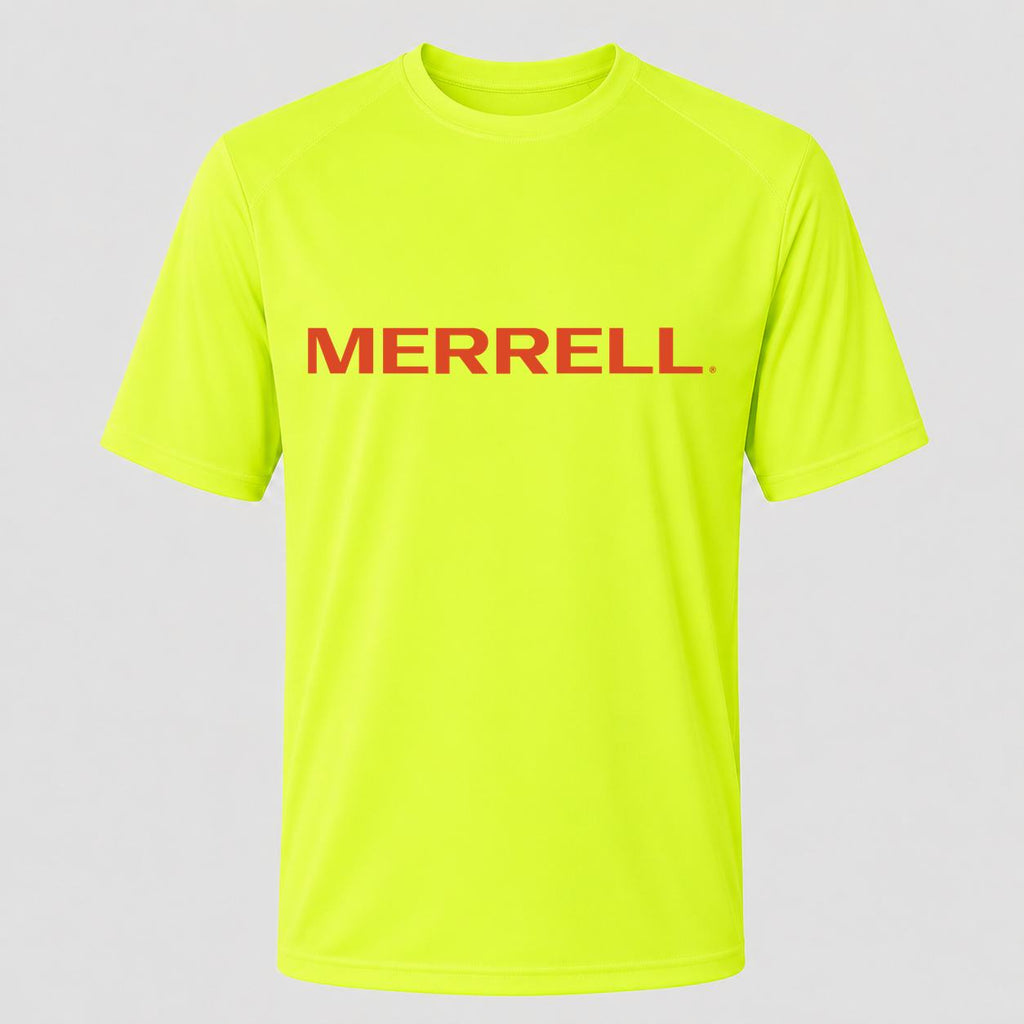 Men's Merrell Performance T-Shirt - Safety Green