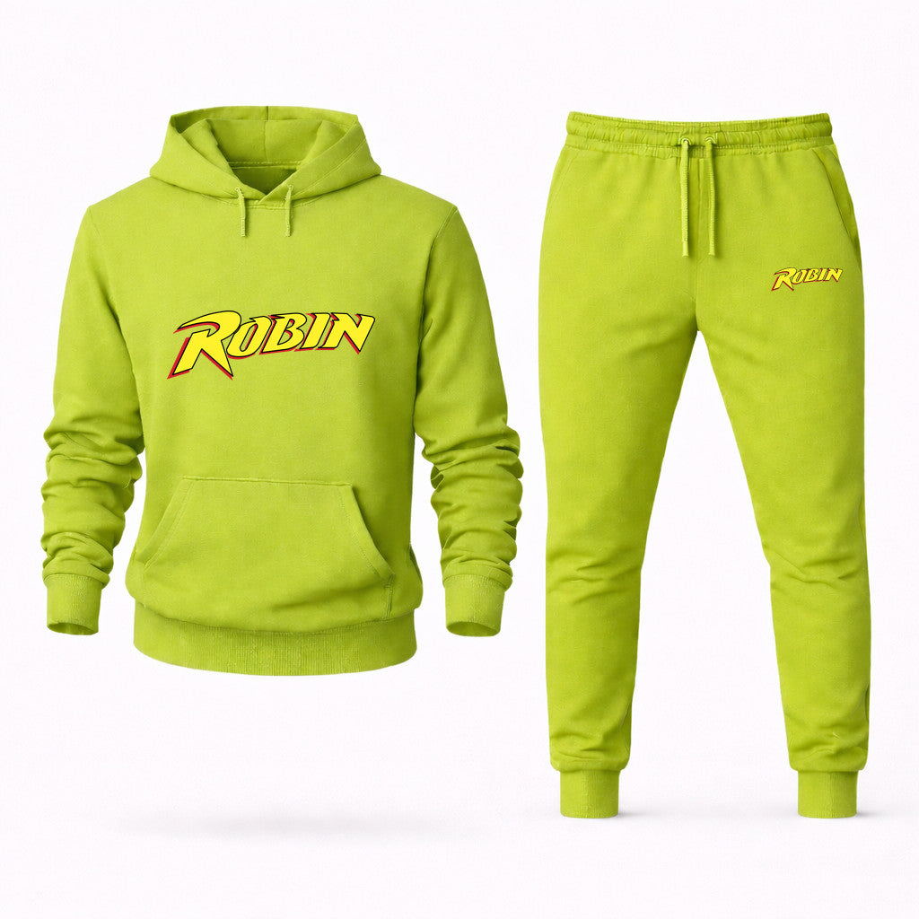 Robin Hoodie and Joggers Set - Lime Green