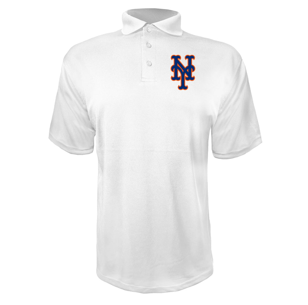 New York Mets White polyester polo