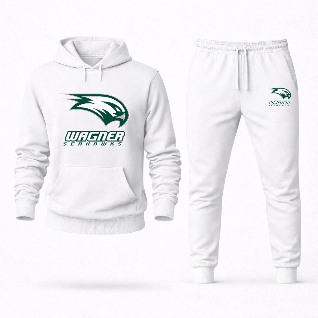 Wagner Seahawks Hoodie and Joggers Set - White