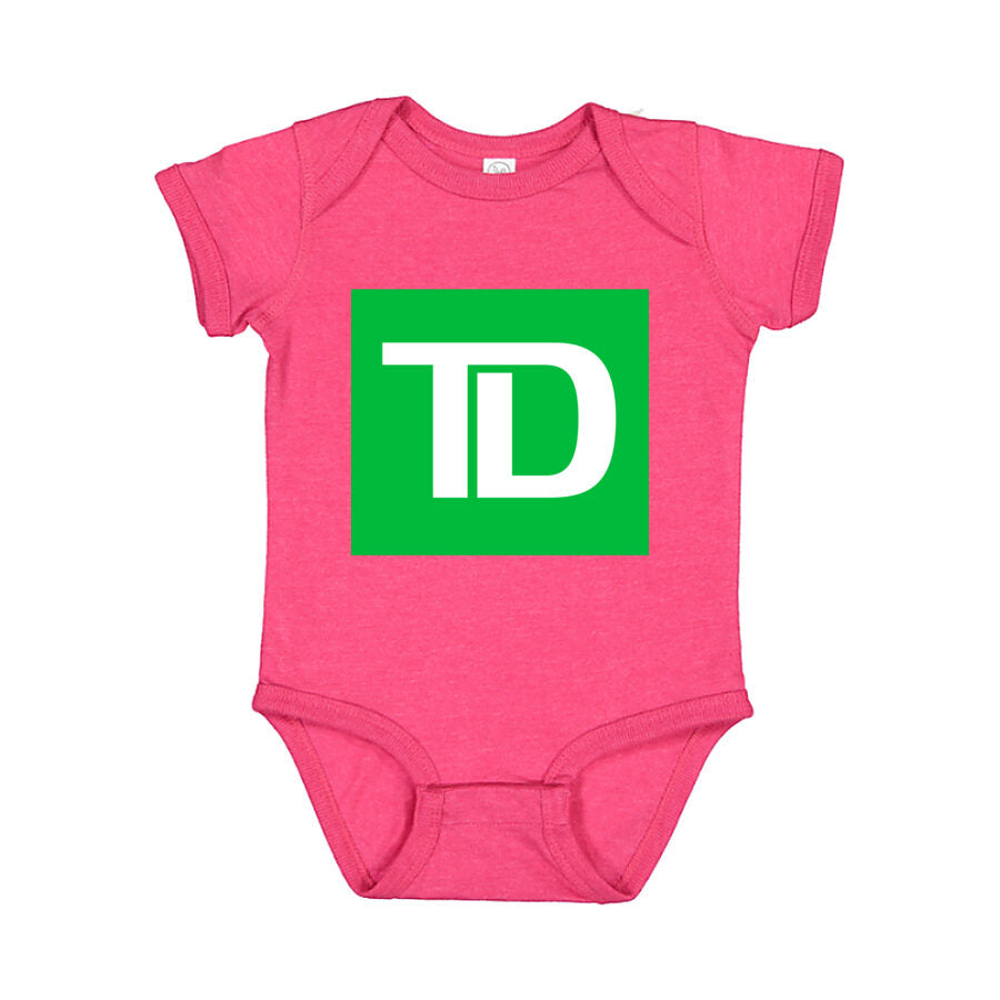 TD Bank Baby Romper Onesie - Pink