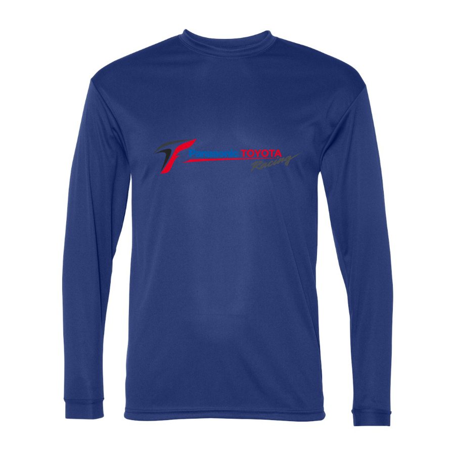 Men's Panasonic Toyota Racing Polyester Long Sleeve T-Shirt - Royal Blue