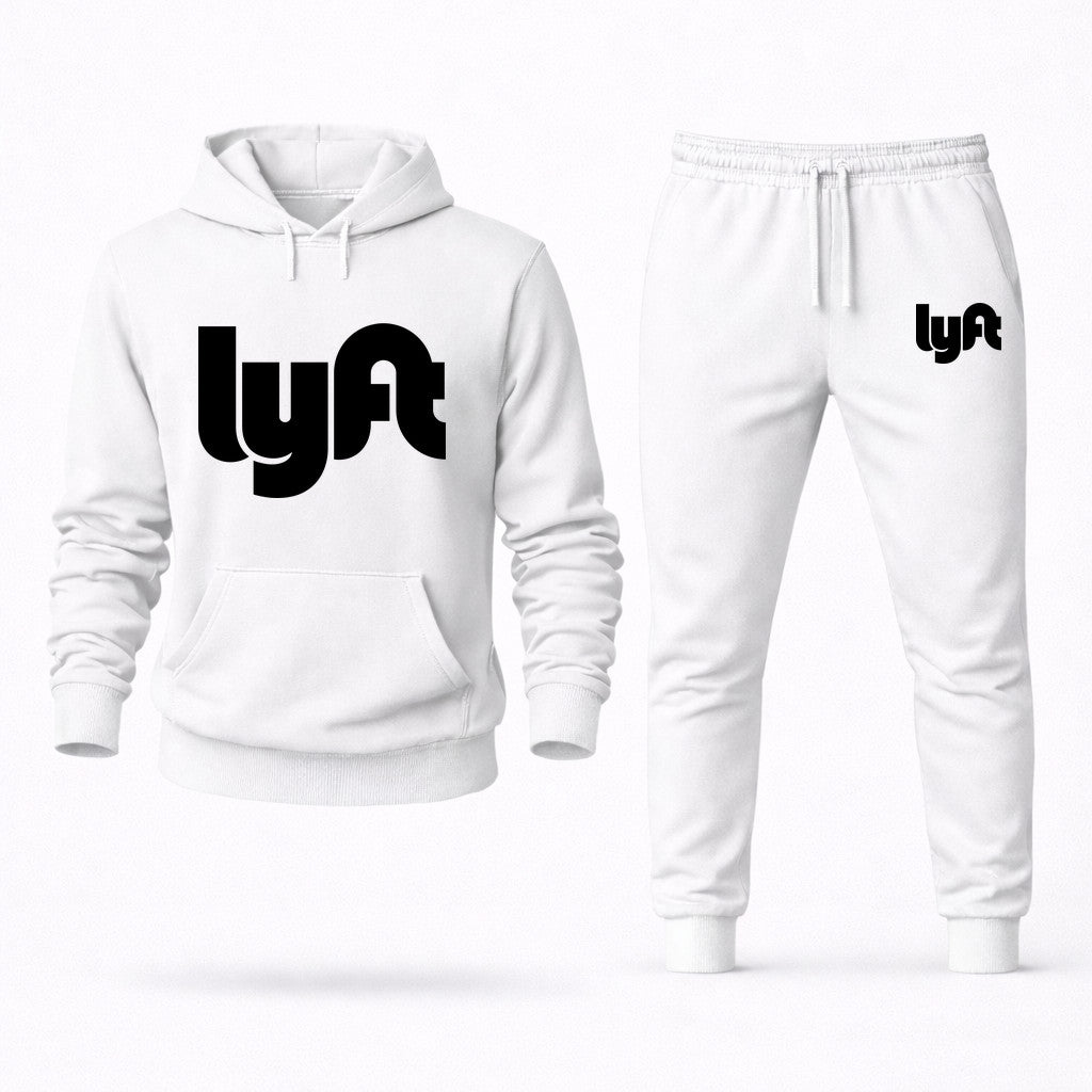 Lyft Black Hoodie and Joggers Set - White