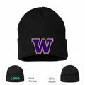 Washington Huskies Black Beanie Hat