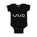 Sony VAIO White Logo Baby Romper Onesie - Black