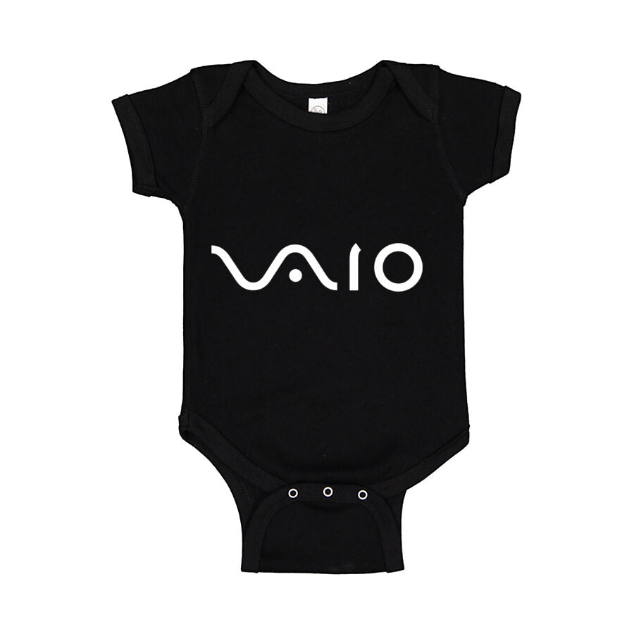 Sony VAIO White Logo Baby Romper Onesie - Black