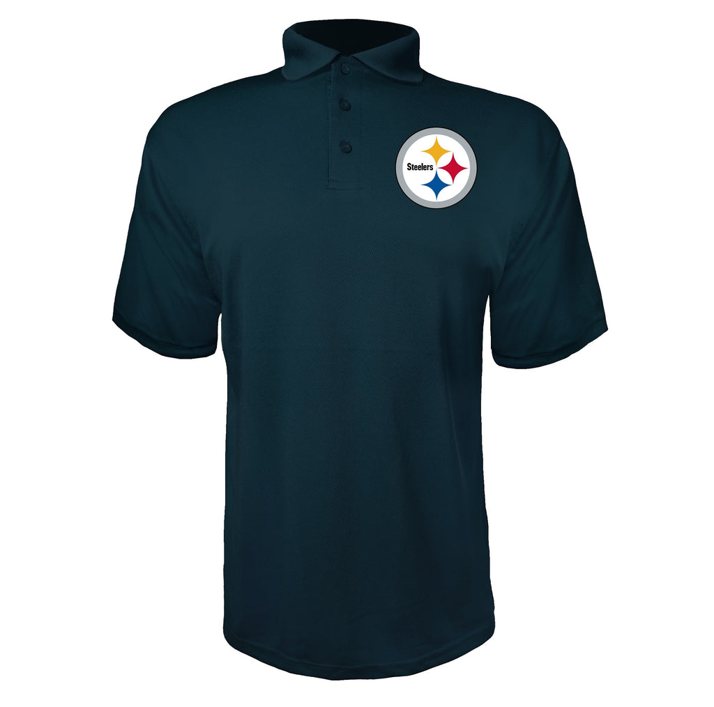 Pittsburgh Steelers Navy polyester polo