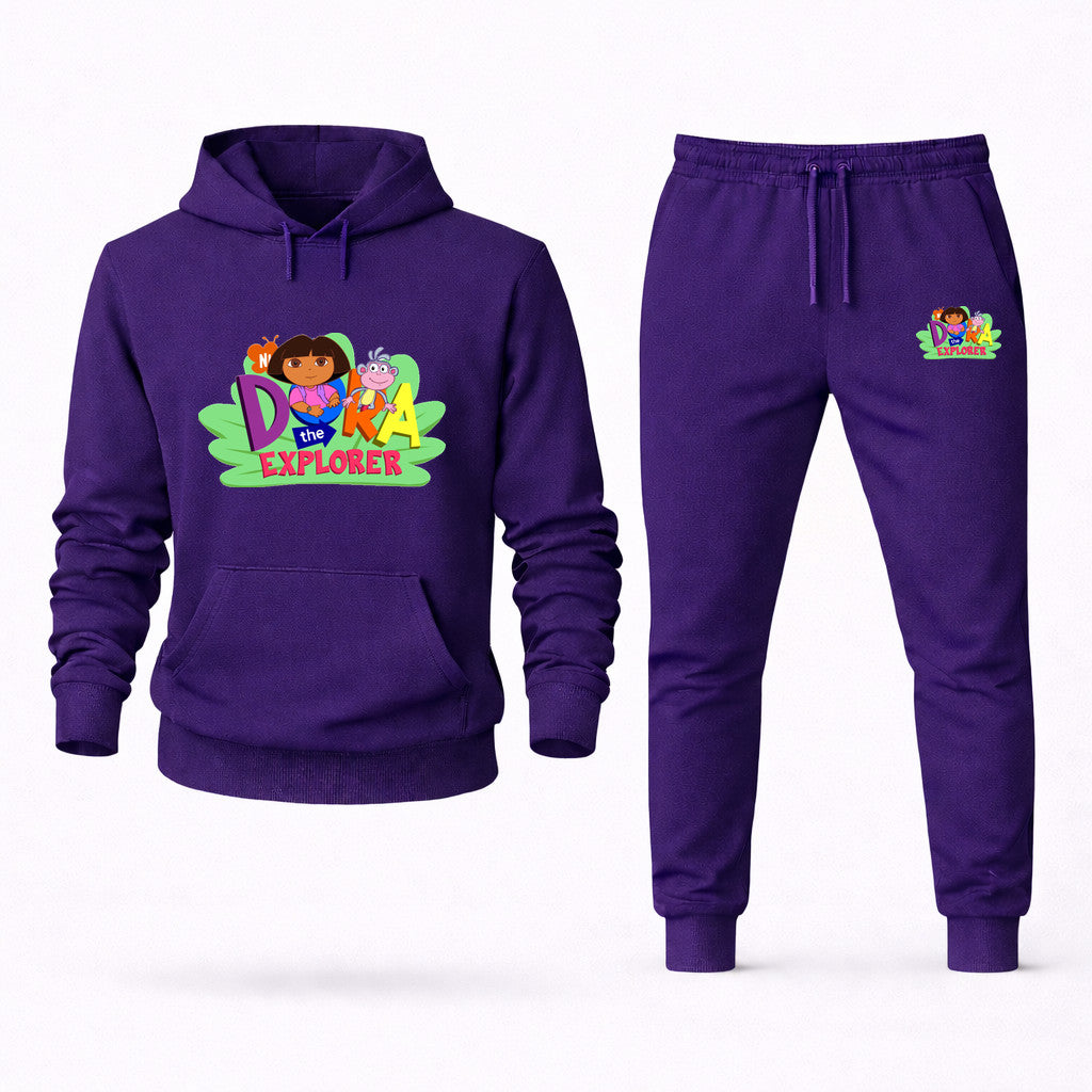 Dora the Explorer Hoodie and Joggers Set - Purple